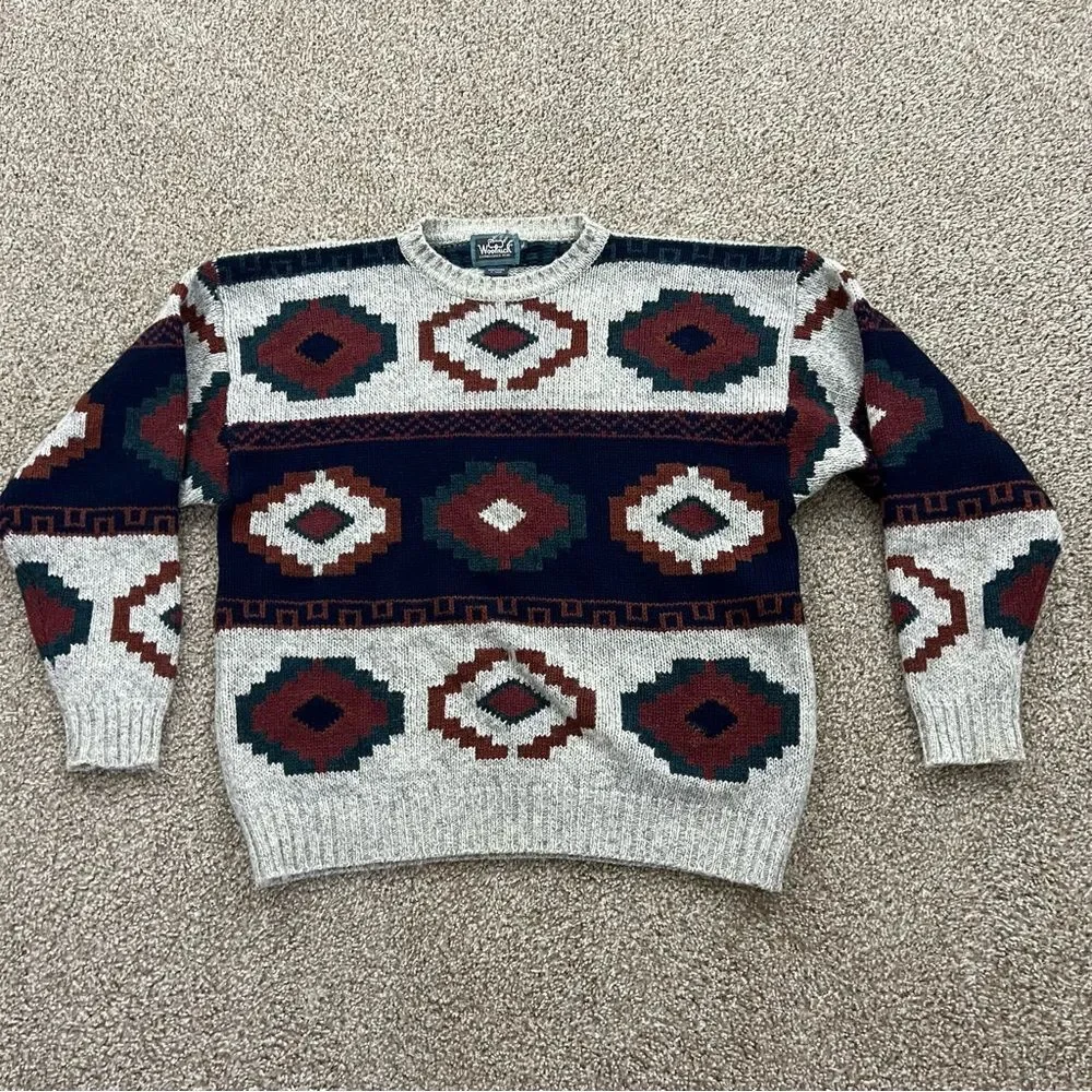 Vintage Woolrich Southwestern Aztec Sweater men's XL